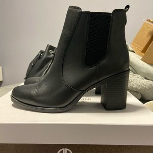 Black ankle booties